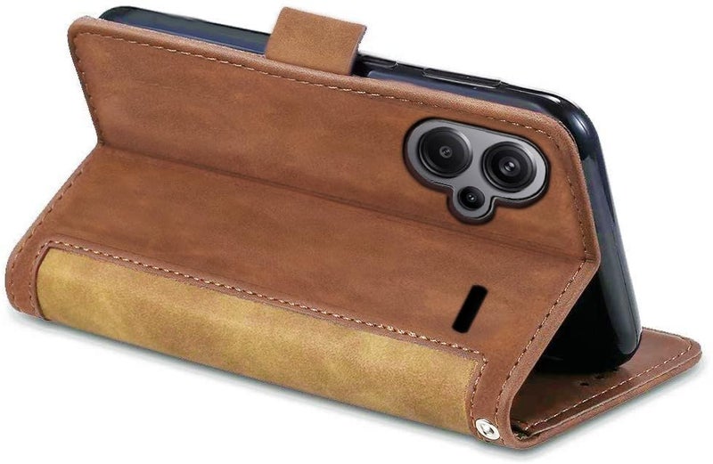 Excelsior Flip Cover for Xiaomi Redmi Note 13 Pro Plus | Premium PU Leather | 360 Degree Protection | Long Lasting (Coffee) - Image 3