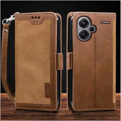 Excelsior Flip Cover for Xiaomi Redmi Note 13 Pro Plus | Premium PU Leather | 360 Degree Protection | Long Lasting (Coffee) - Image 1