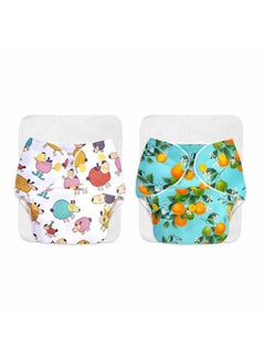Superbottoms 2 Basic Assorted Reusable Cloth Diaper For Babies 03 Years ; Freesize Adjustable Washable & Organic Baby Diapers For Day Time Use (Comes With Quick Dry Foladable Dry Feel Pad Soaker Insert)  - Image 1