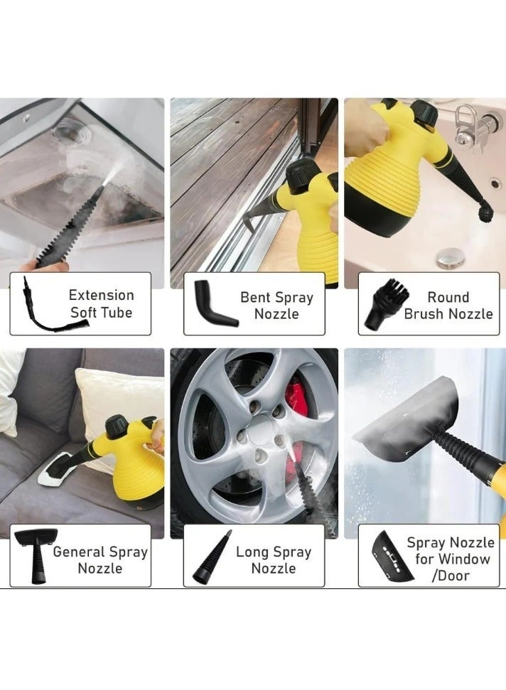 دينكس جهاز تنظيف بالبخار متعدد الاستخدامات يعمل بالكهرباء بقوة 1200 واط وسعة ماء 350 مل 15 قطعة - Image 5