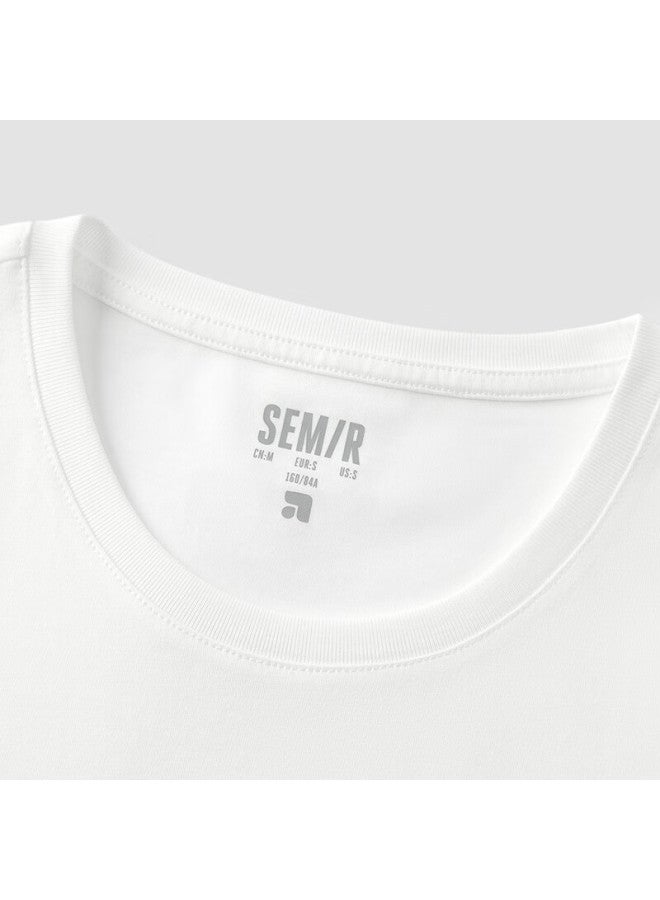 Semir Cool Feeling T | Short Sleeve T-shirt Women's Moisture Wicking Quick Dry Antibacterial Simple All-match Straight Shoulder Summer Outfit 109325100001 - Image 2