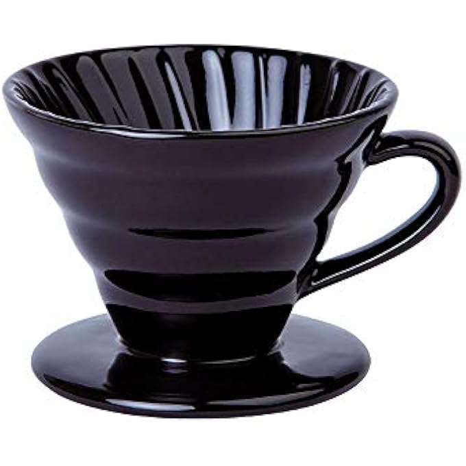 Funito Pour Over Coffee Dripper Ceramic Slow Brewing Accessories For Home Cafe Restaurants  Easy Manual Brew Maker Gift  Strong Flavor Brewer  Paper Cone Filters - Image 1