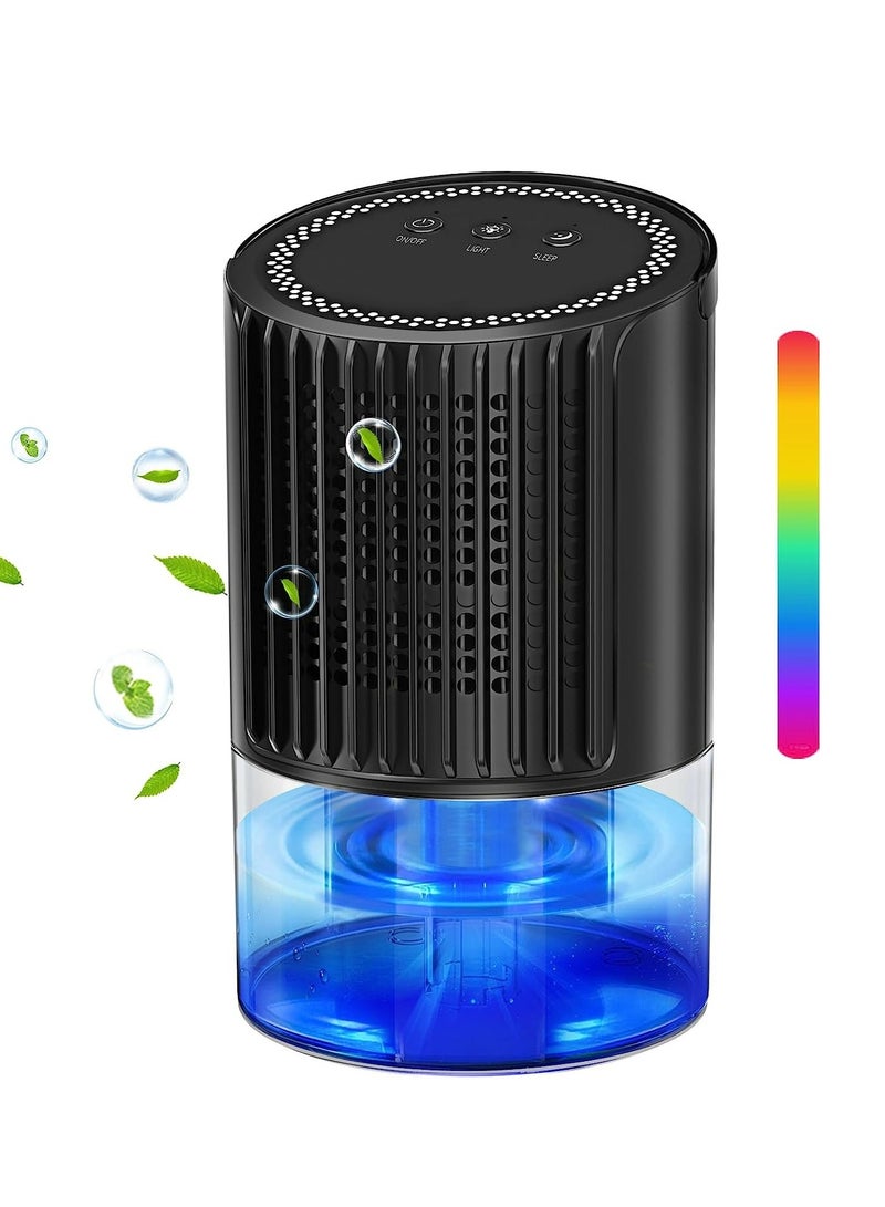 Arabest Dehumidifiers for Home 35oz Bathroom Dehumidifier Portable Small Dehumidifier with Auto Defrost Function,2 Working Modes，Smart Auto Off,Ultra Quiet for Bedroom，Basement,Room,Wardrobe，Kitchen (Black)  - Image 1