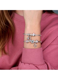 PANDORA Pink Pavé Clip Charm  - Image 4