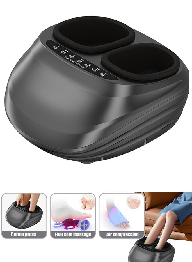 TAPIT Shiatsu Foot Massager Foot Massager Machine with Heat Multiple Massage Modes & Adjustable Intensity Deep-Kneading Massager Fits Feet Up to Size  34-48 Black - Image 1