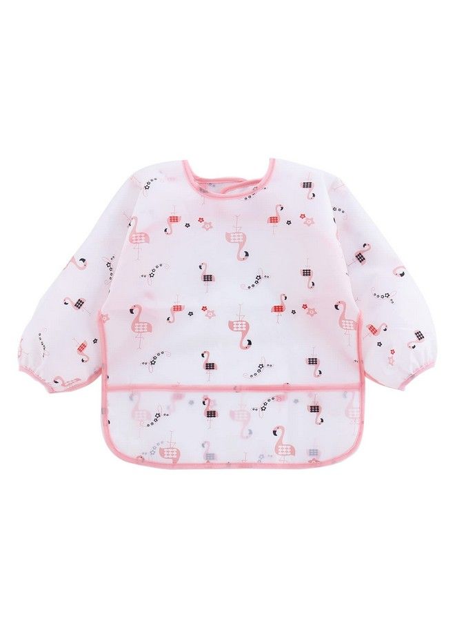 PandaEar 5 Pack Long Sleeve Bibs; Waterproof Full Bib With Sleeves For Babies Infant Toddler 624 Months; Mess Proof Baby Smock For Eating; Baby Apron For Feeding - Image 4