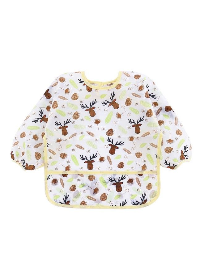 PandaEar 5 Pack Long Sleeve Bibs; Waterproof Full Bib With Sleeves For Babies Infant Toddler 624 Months; Mess Proof Baby Smock For Eating; Baby Apron For Feeding - Image 5