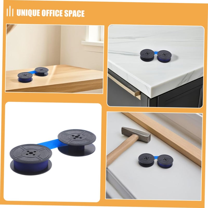 4 Pairs Ribbon Ink Spool Black Compatible with Mechanical Typewriters for Office and Collecting - Image 4