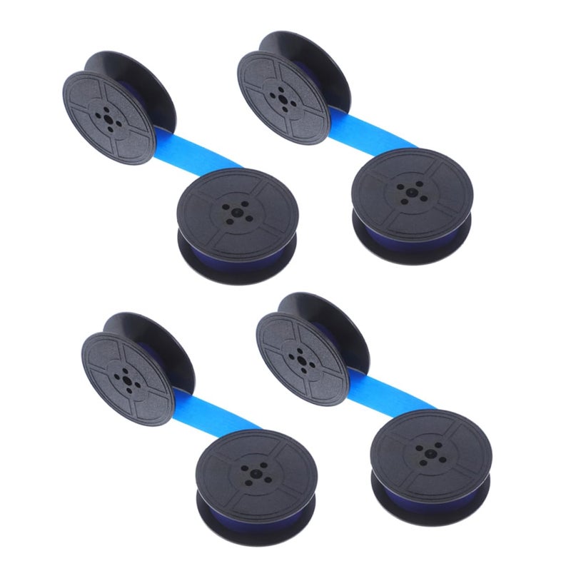 4 Pairs Ribbon Ink Spool Black Compatible with Mechanical Typewriters for Office and Collecting - Image 2