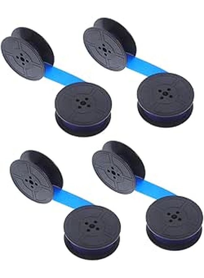 4 Pairs Ribbon Ink Spool Black Compatible with Mechanical Typewriters for Office and Collecting - Image 1