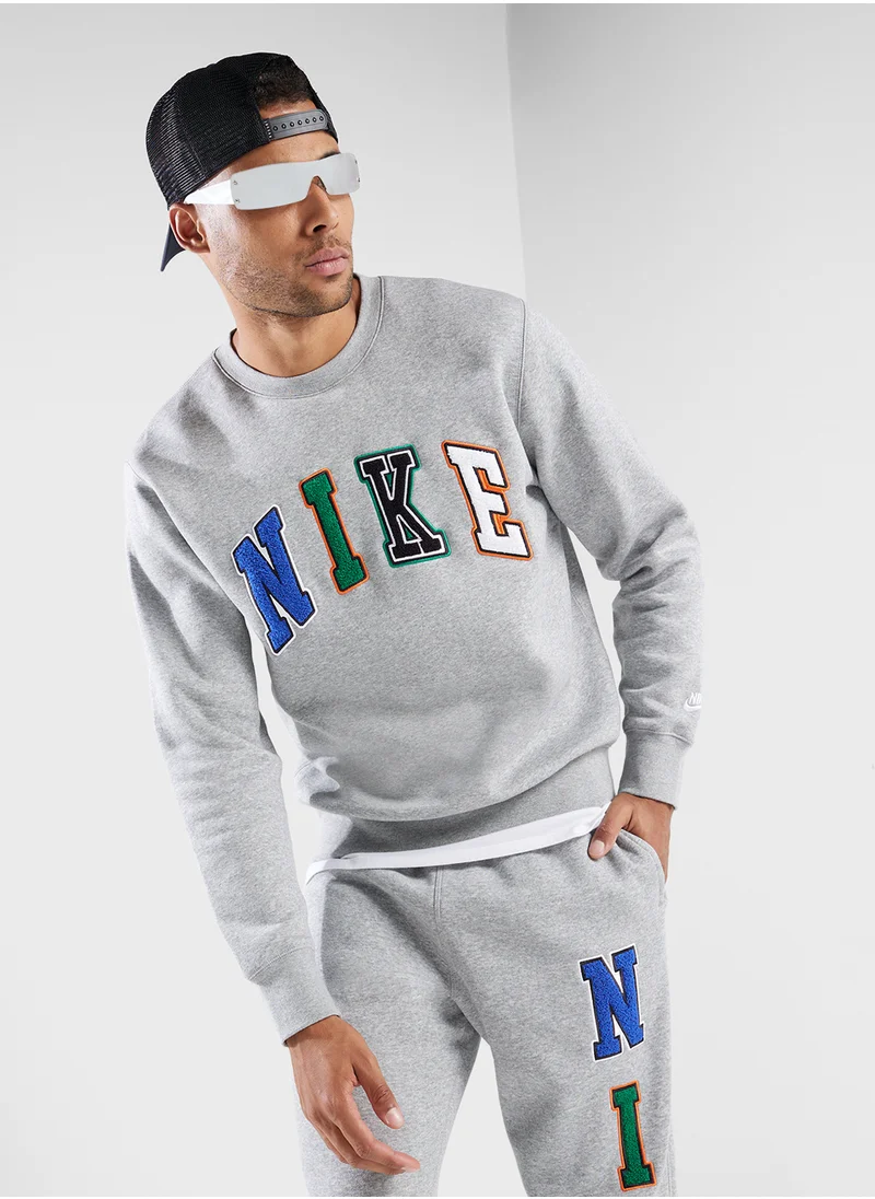 Nike Logo Club Printed Hoodie