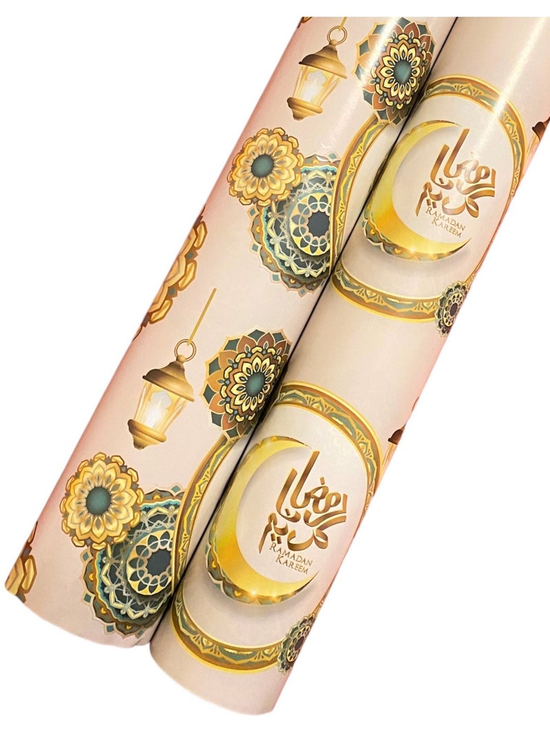 Highland 2 Rolls Ramadan Kareem Gift Wrapping Paper  - Image 3