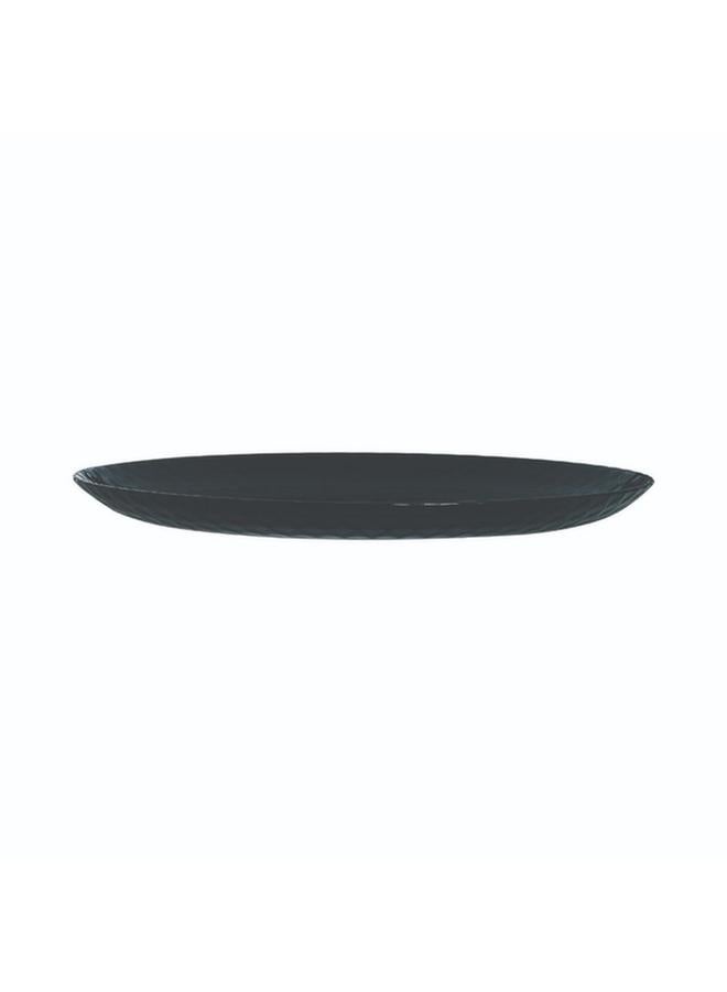 Luminarc Pampille Dishwasher and Microwave Safe Tempered Glass Dinner Plate Black 25cm Q4618 - Image 2