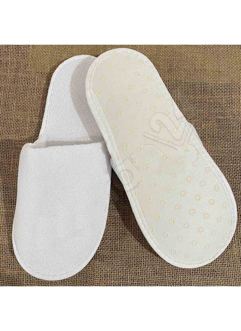Private Label - 50 Double Layer Thick Cotton Towel Slippers Non Slip Sole Hotel Slippers High Quality - Image 1