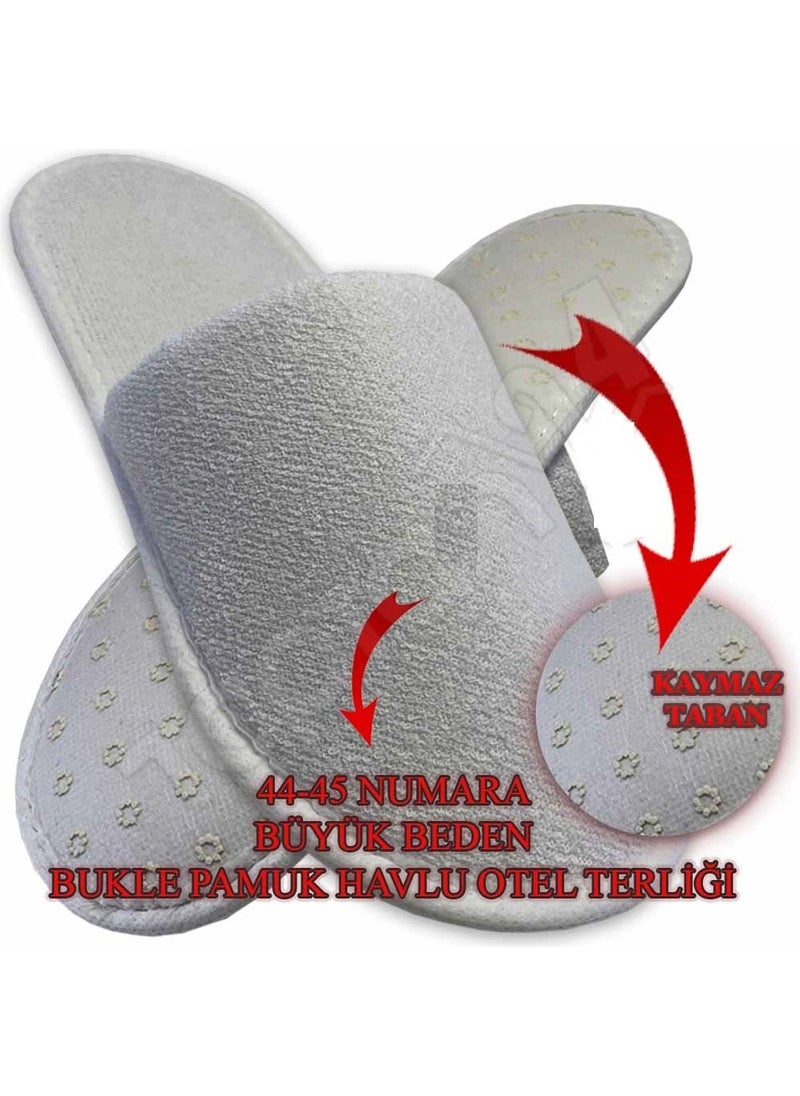 Private Label - 50 Double Layer Thick Cotton Towel Slippers Non Slip Sole Hotel Slippers High Quality - Image 1