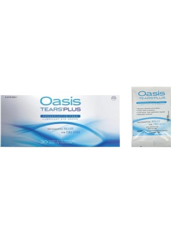 Oasis 35 Vials Tears Plus Preservative-Free Lubricant Eye Drops (1 Box of 30 Vials and a 5 Vial Packet) - Image 1