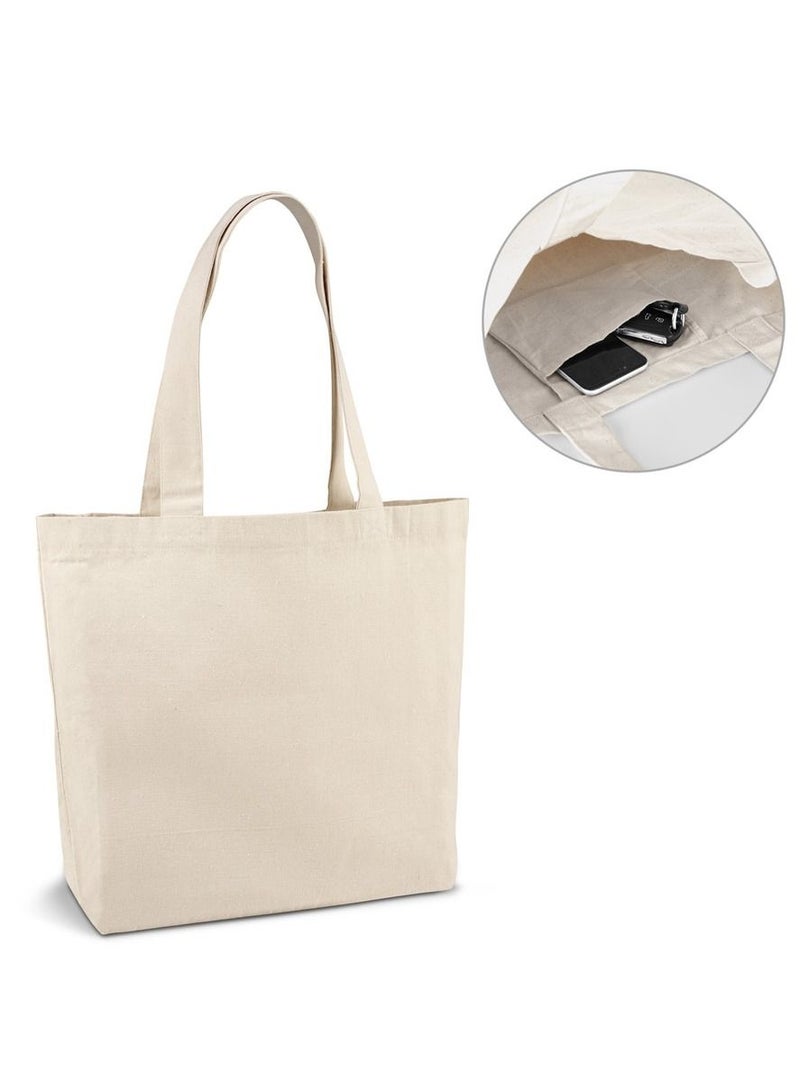 giftex 280G cotton canvas bag,"My other bags are Prada" printed, beach bag, shopping bag - Image 3