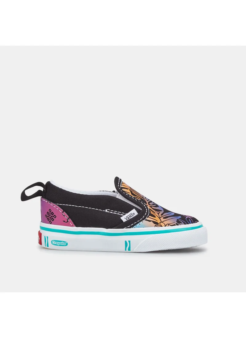 VANS Kids' x Crayola Classic Slip-On Velcro Unisex Shoe (Baby And Toddler)