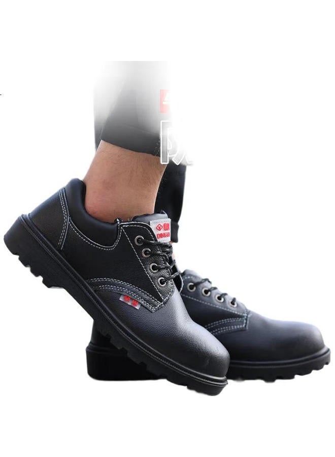 Dinggu Men'S Safety Shoes With Steel Toe Cap And Steel Midsole, Anti-Smashing And Puncture-Proof, Solid Bottom, Model 1123Hei38 - Image 1