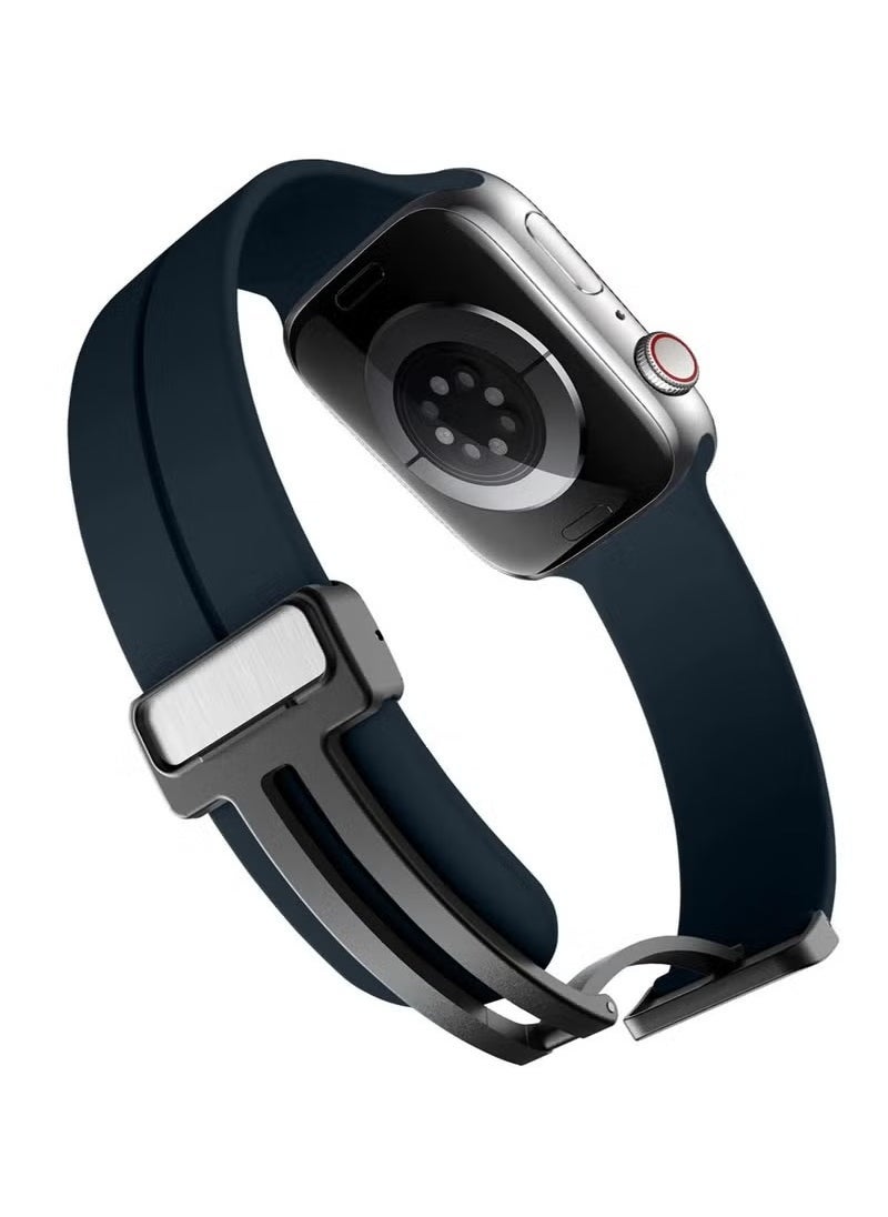 ELTRAZONE Apple Watch Band 45mm & 49mm for Men – Quick Release Soft Silicone Sport Strap – Skin-Friendly, Lightweight, Durable Replacement Band Compatible with Apple Watch Series 7, 8, Ultra – Comfortable, Sweat-Resistant, and Stylish for Everyday Active Wear - Image 3