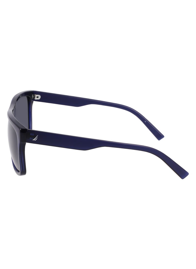 NAUTICA - Men's UV Protection Rectangular Shape  Sunglasses N902SP-410-6018 - Lens Size: 60 - Navy Crystal - Image 1