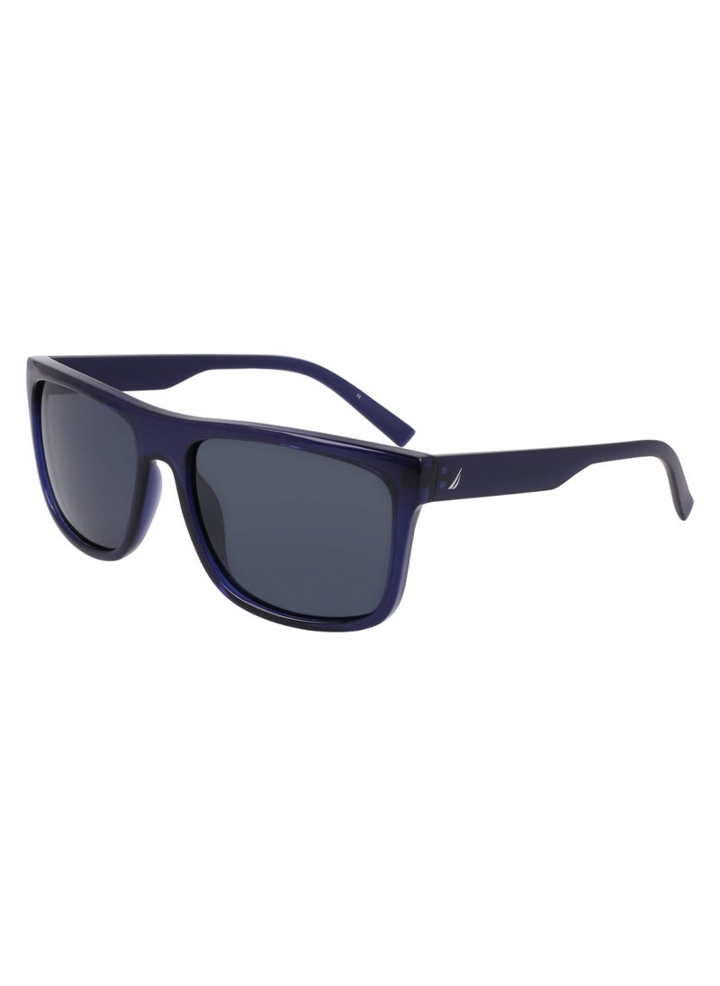 NAUTICA - Men's UV Protection Rectangular Shape  Sunglasses N902SP-410-6018 - Lens Size: 60 - Navy Crystal - Image 1