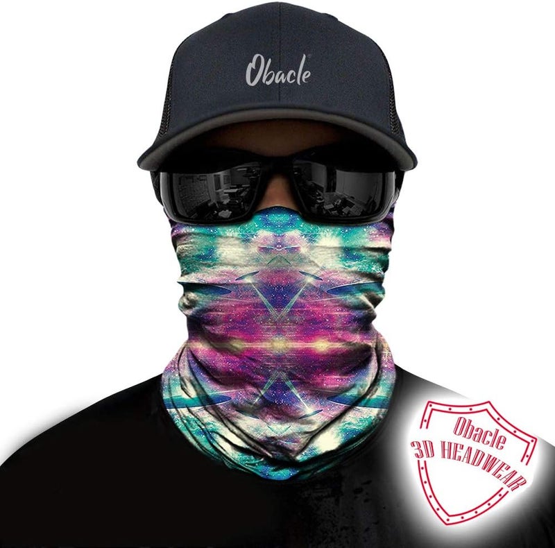Obacle Seamless Bandana Rave Face Mask Women Men for Dust Wind Sun Protection - Image 2