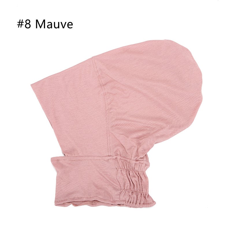 Modal Elastic Cover Neck Base Cap Sports Cover Solid Color Scarf Adjustable Hair Generation - Image 1