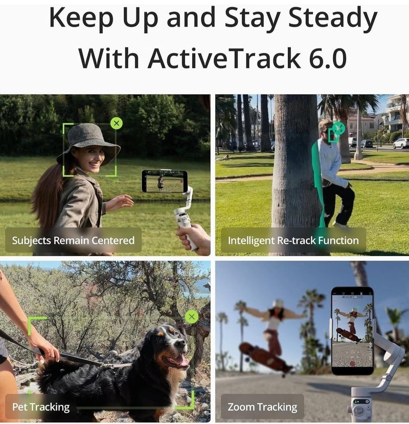 Gimbal Stabilizer for Smartphones, 3-Axis Phone Gimbal for Android & iPhone, Phone Stabilizer for Video Recording with Face/Object Tracking - Image 2