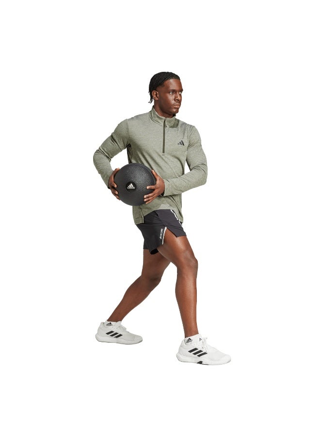 اديداس تيشيرت بأكمام طويلة Train Essentials Training 1/4-Zip - Image 2