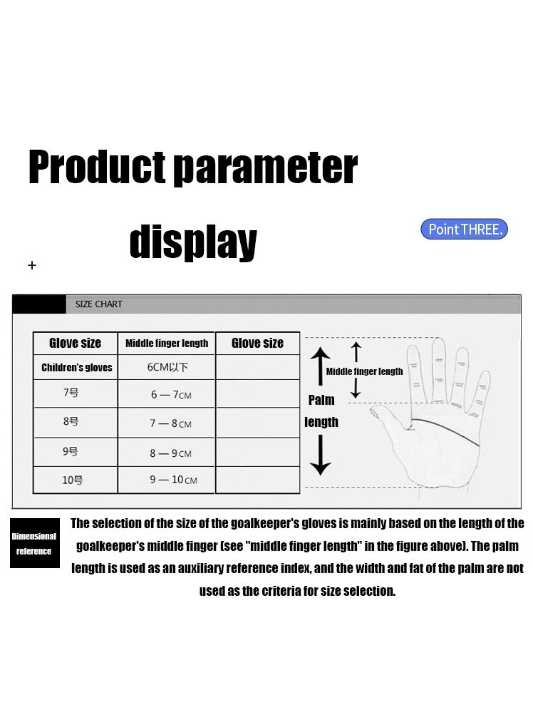 NIBEMINENT قفازات حارس مرمى كرة القدم المطاطية الاحترافية PREDATOR PRO قفازات حارس مرمى كرة القدم غير قابلة للانزلاق - Image 3
