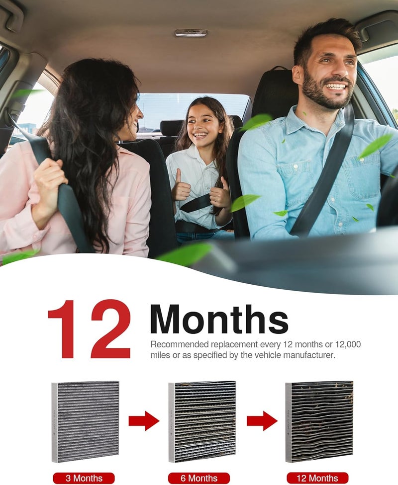 Puroma Cabin Air Filter with Activated Carbon - Image 5