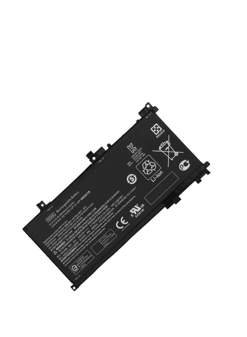Terabyte TE04XL Laptop Battery Replacement for HP Owmen 15-AX200 15-AX250WM 15-AX210NR 15-AX243DX 15-AX252NR 15-AX220TX, Pavilion 15-BC 15-BC200NB 15-BC251NR 15-BC260NZ(15.4V 63.3Wh) - Image 1