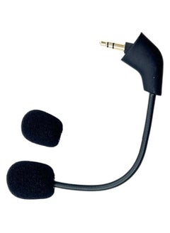 Mic Replacement Microphone fits for Kingston HyperX Cloud, Cloud X and Cloud II 1st Version for PS4 Xbox One Nintendo Switch Computer PC Gaming Headsets Noise Cancelling 3.5mm Jack Black