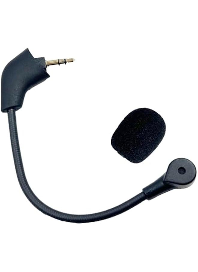 Generic - Mic Replacement Microphone fits for Kingston HyperX Cloud, Cloud X and Cloud II 1st Version for PS4 Xbox One Nintendo Switch Computer PC Gaming Headsets Noise Cancelling 3.5mm Jack Black - Image 1