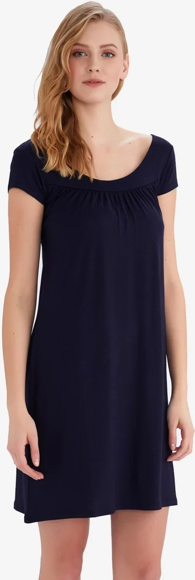 Ayyıldız Gathered Neckline Dress