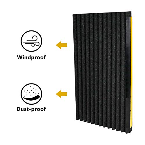 LBG Products Window Air Conditioner Foam Insulation Panels,AC Side Insulating Panel Kit,2 Pack,Black, 17in High x 9in Wide x 7/8in Thick - Image 5