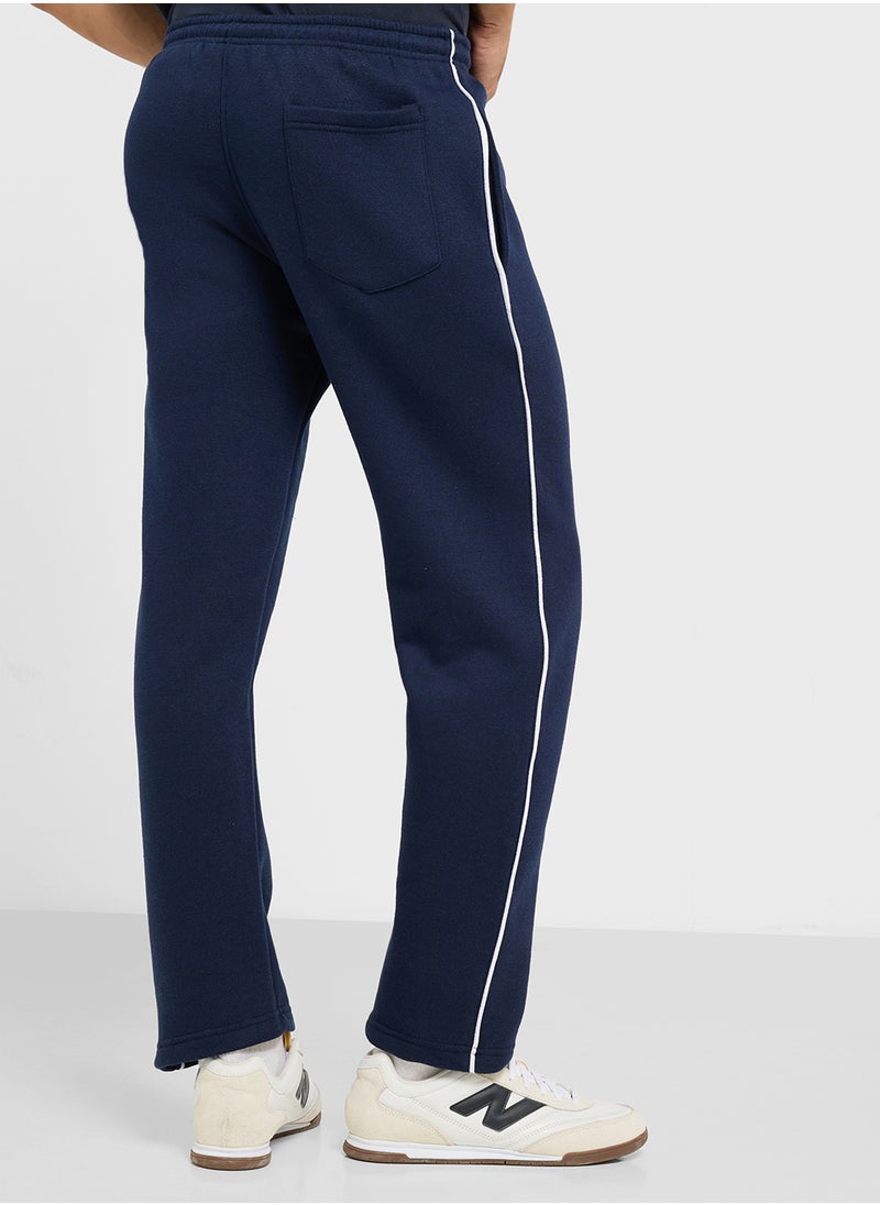 Seventy Five Basics Essential Fleece Side Stripe Joggers  - Image 3