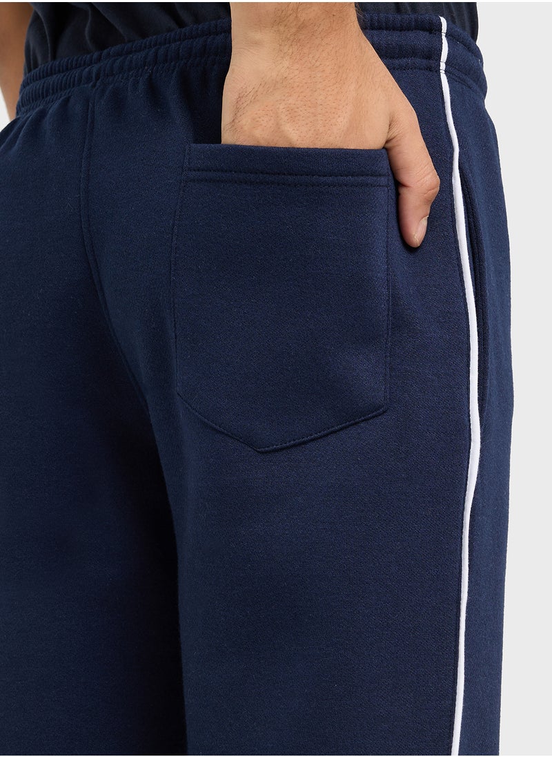 Seventy Five Basics Essential Fleece Side Stripe Joggers  - Image 5