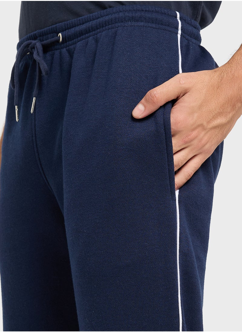 Seventy Five Basics Essential Fleece Side Stripe Joggers  - Image 4