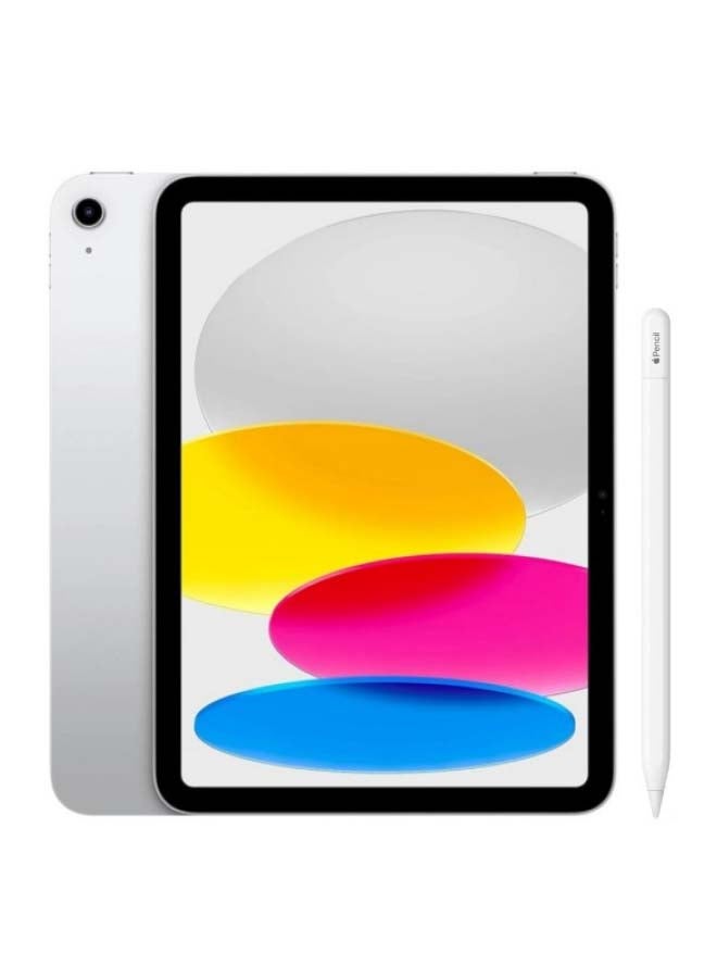 Apple آيباد 2025 (الجيل الحادي عشر) A16 11 بوصة واي فاي 128 جيجابايت فضي - نسخة الشرق الأوسط وقلم (USB-C): يتطلب التحقق من توافق الآيباد - دقة مثالية بكسل، حساسية الميل، مثالي لتدوين الملاحظات، الرسم، وتوقيع الوثائق. يشحن ويتزاوج مع USB-C - أبيض - Image 1