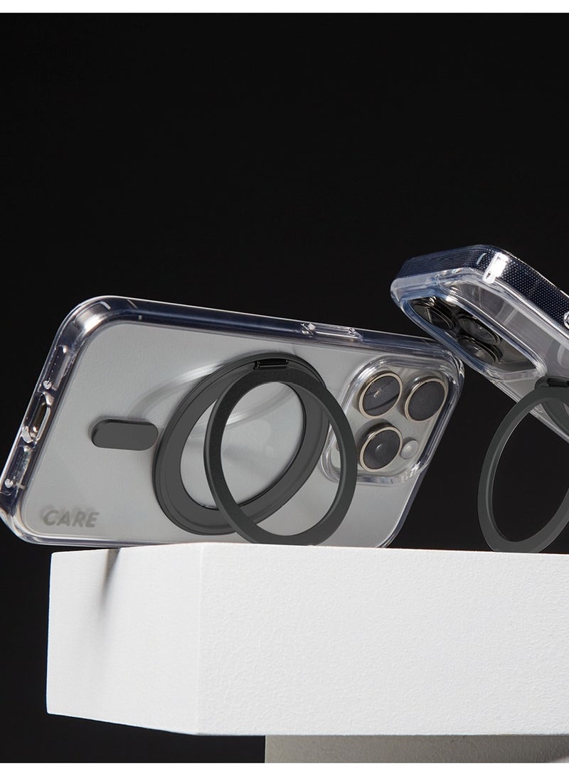 PanzerGlass حافظة هاتف CARE من PanzerGlass® لهاتف Apple iPhone 16 Plus مع قاعدة مغناطيسية سوداء، حماية مختبرة ضد السقوط، بلاستيك معاد تدويره، ضمان ضد الاصفرار، حماية معززة للكاميرا - Image 5