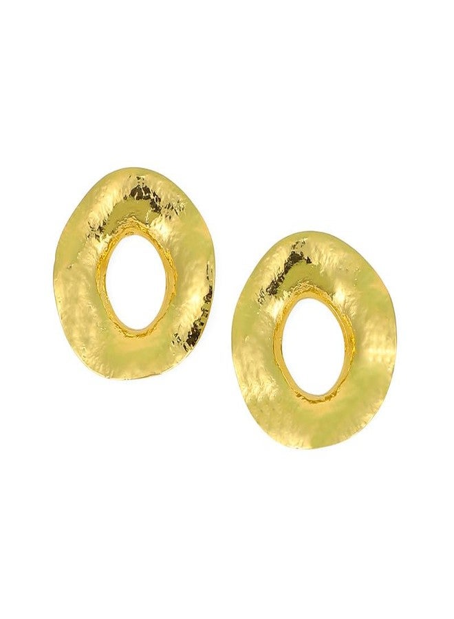 SOHI Women The Myzo Statement Earrings | California Gold Colour | One-Size | Metallic Alloy Material | Push Back Closure | Earrings For Casual - Image 1