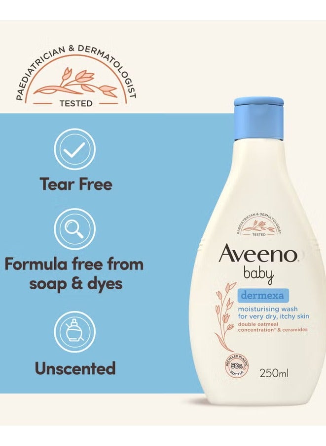 Aveeno Baby Dermexa Moisturising Wash 250ml - Image 4