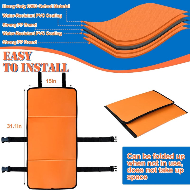 Feoang Pool Ladder Safety Guard with PP Board, 15 X 31.1in Bunk Bed Ladder Cover Above Ground Pool Protector Cover Child Safety Ladder Cover for Prevent Kids from Climbing,Falling,Drowning - Image 2