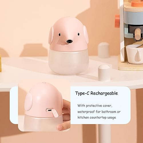 AMYESE Automatic Soap Dispenser for Kids- Cute Elephant Touchless Foaming Hand Soap Dispenser, Waterproof & USB Rechargeable, 13.5oz/ 400ml for Bathroom Countertop, Kitchen, Preschool Children - Image 4