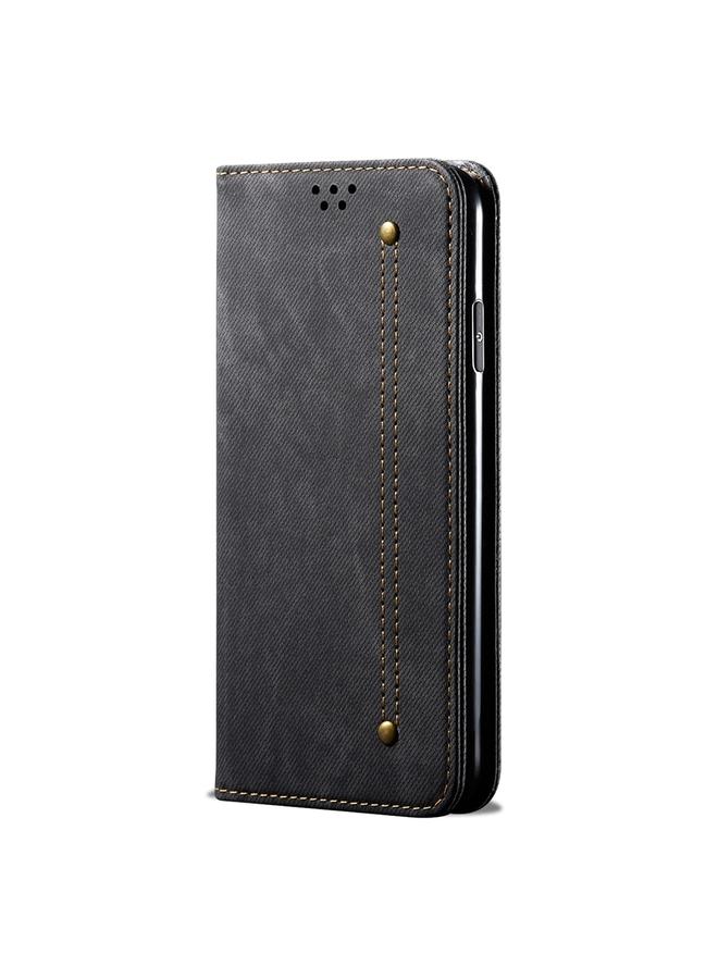 Green Tiger Case For Honor Magic6 Lite / X9b 5G Denim Texture Flip Leather Phone Case - Image 3