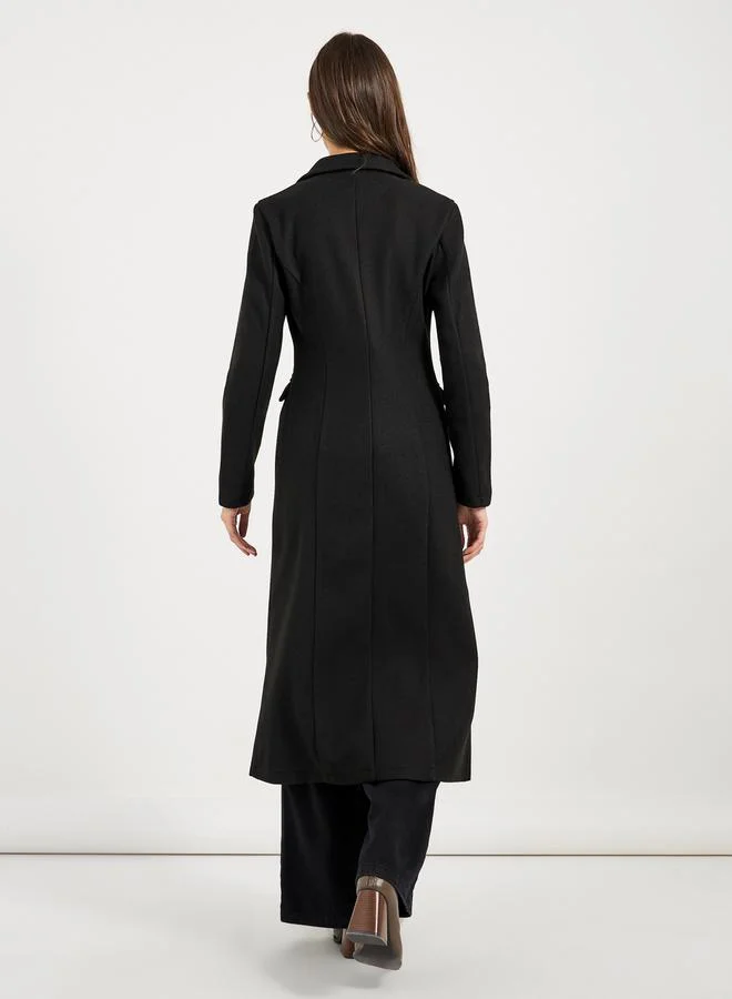 Styli Double-Breasted Midi Dress