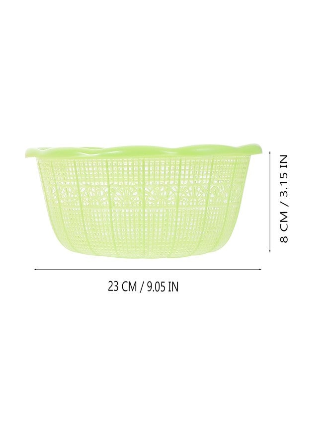 BESTOYARD 4Pcs Multifunctional Plastic Washing Bowl Rice Fruits and Vegetables Rustproof Kitchen Tools with Hollow Design for Easy Drainage and Storage Random Colors - Image 3