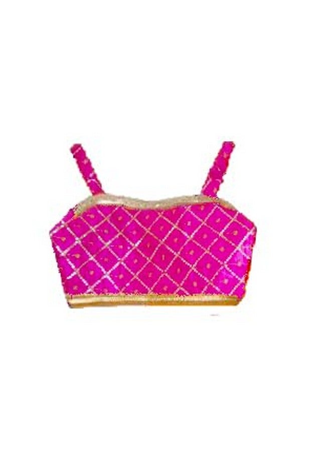 HIBA CREATIONS HIBA CREATIONS Baby Girl Royal Blue and Pink Embriodary lehenga Heartshape Choli 0-6 Month - Image 2
